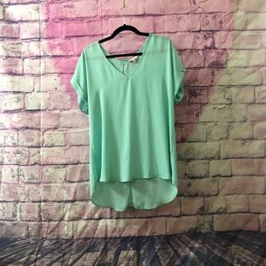 Teal blouse